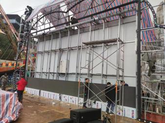 演出、桁架舞台灯光音响LED显示屏展会布置搭建